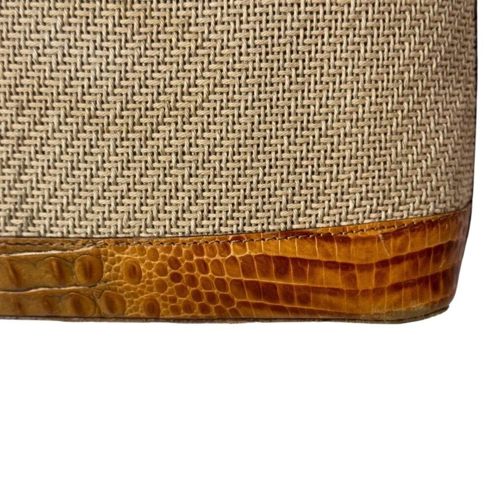 Brahmin Woven Tan and Brown Shoulder Bag - Picture 7 of 15